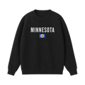 Collection 7 Minnesota Essential Heavyweight Crewneck Sweatshirt - Black front