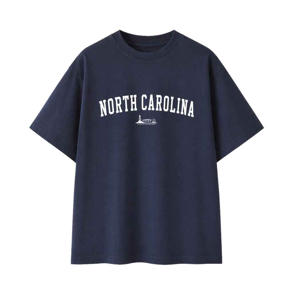 Collection 9 North Carolina Essential Cotton T-Shirt - Navy Blue front