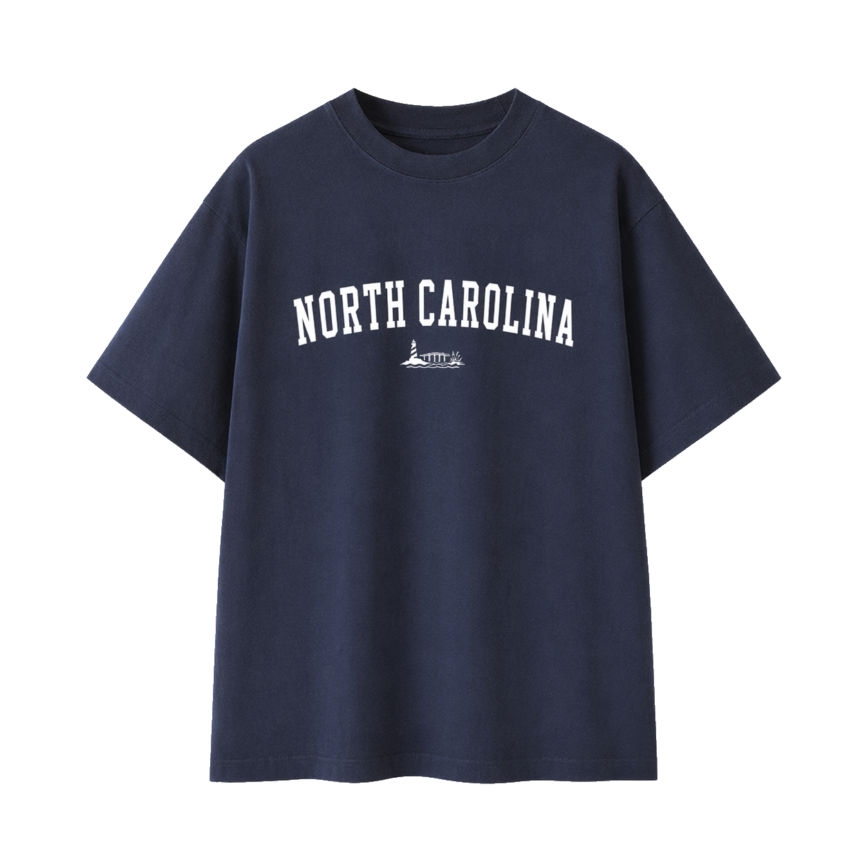 Collection 9 North Carolina Essential Cotton T-Shirt - Navy Blue front