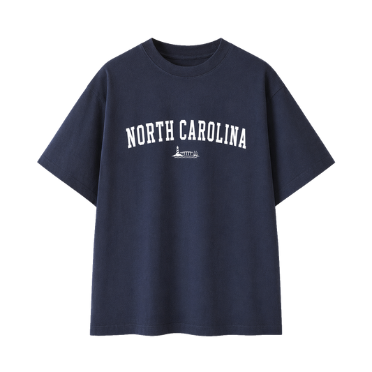Collection 9 North Carolina Essential Cotton T-Shirt - Navy Blue front
