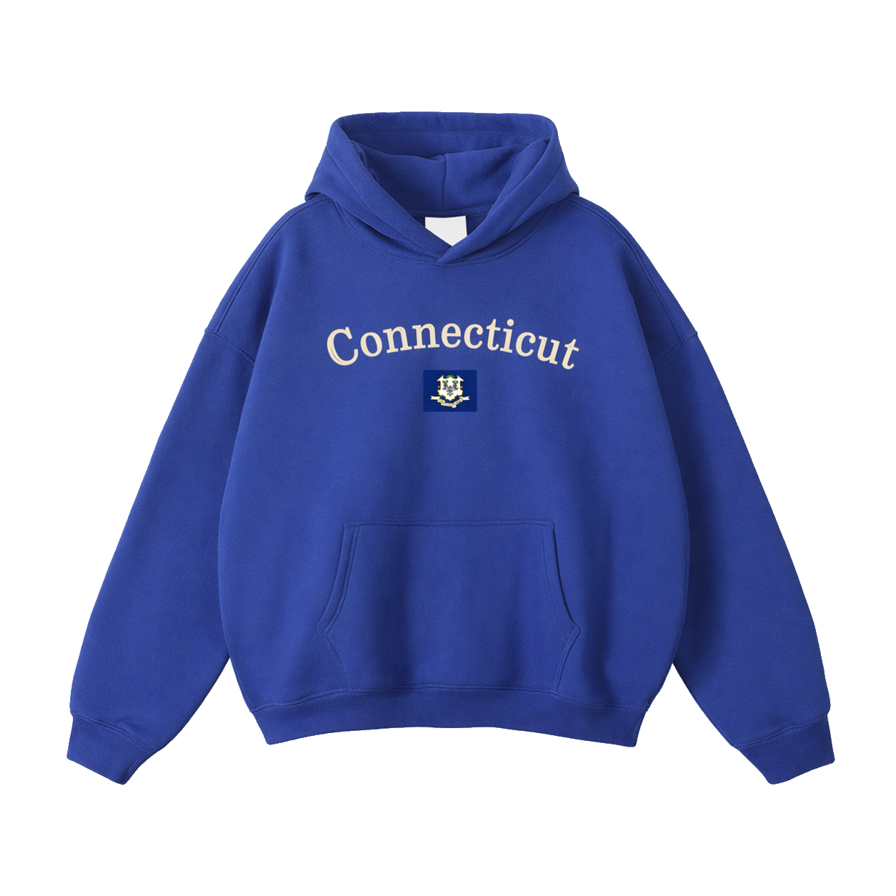 Collection 6 Connecticut Oversize Fleeced Hoodie - Klein Blue front