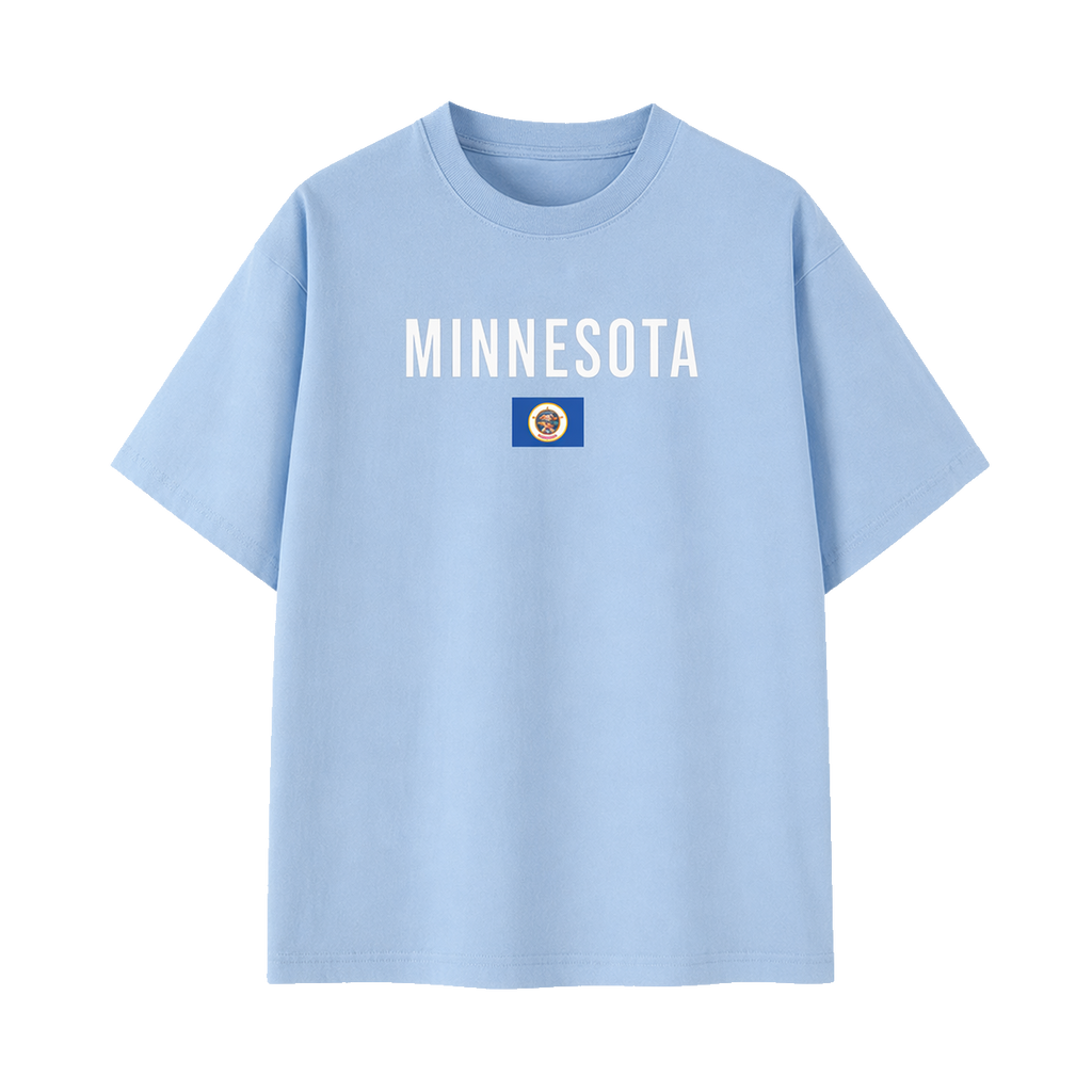 Collection 7 Minnesota Essential Cotton T-Shirt - Light Blue front