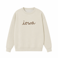 Collection 3 Iowa Essential Heavyweight Crewneck Sweatshirt - Cream front