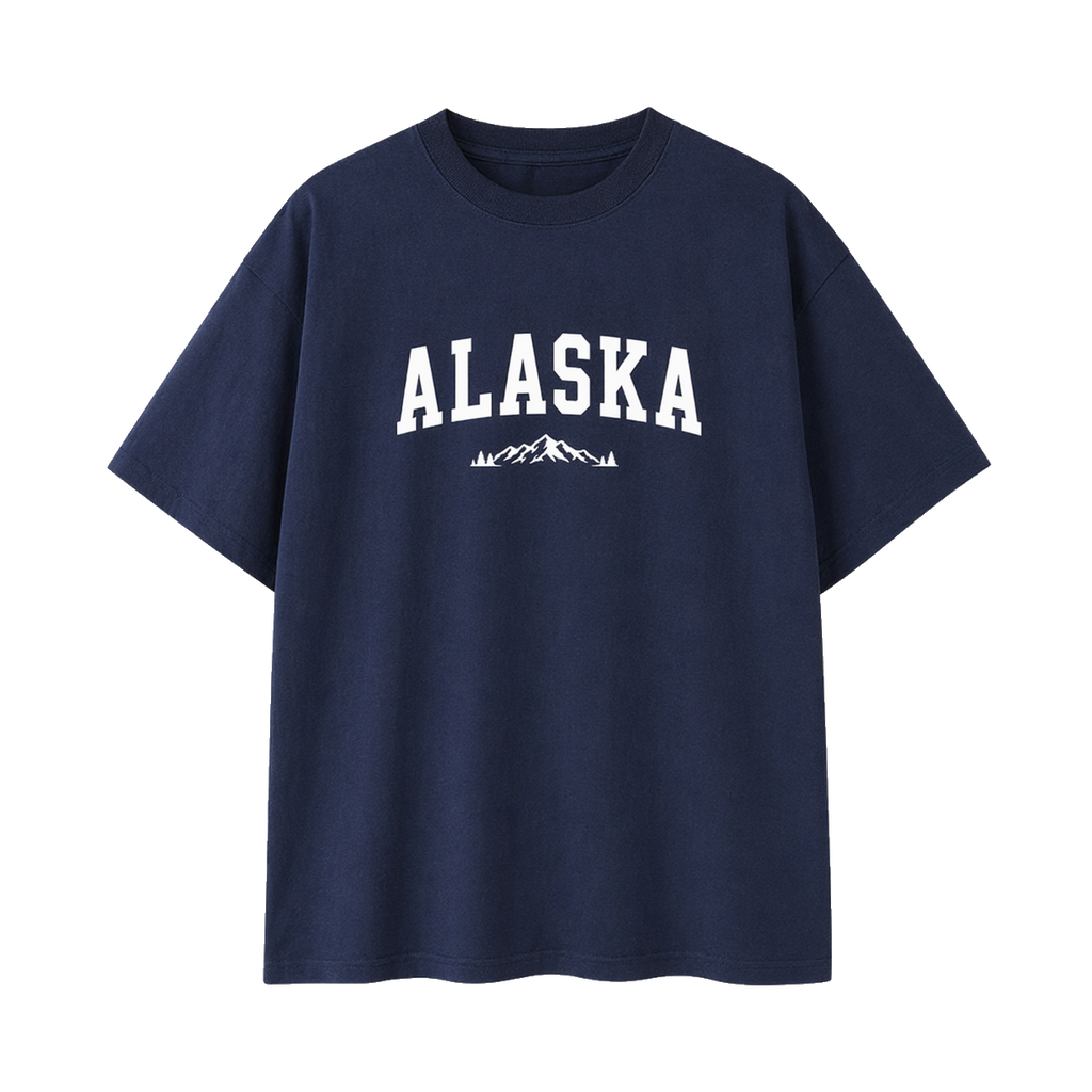 Collection 9 Alaska Essential Cotton T-Shirt - Navy Blue front