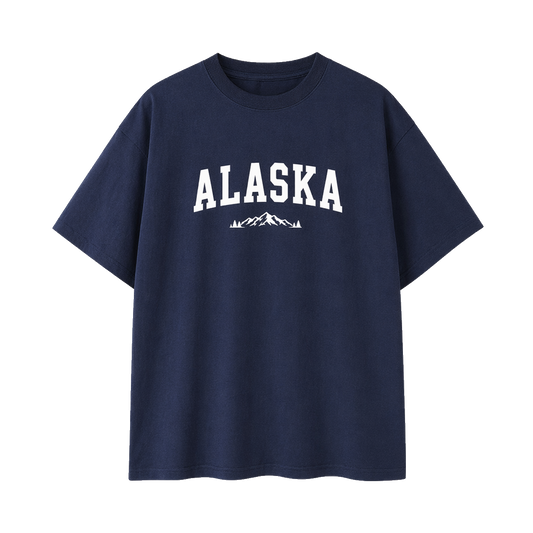 Collection 9 Alaska Essential Cotton T-Shirt - Navy Blue front