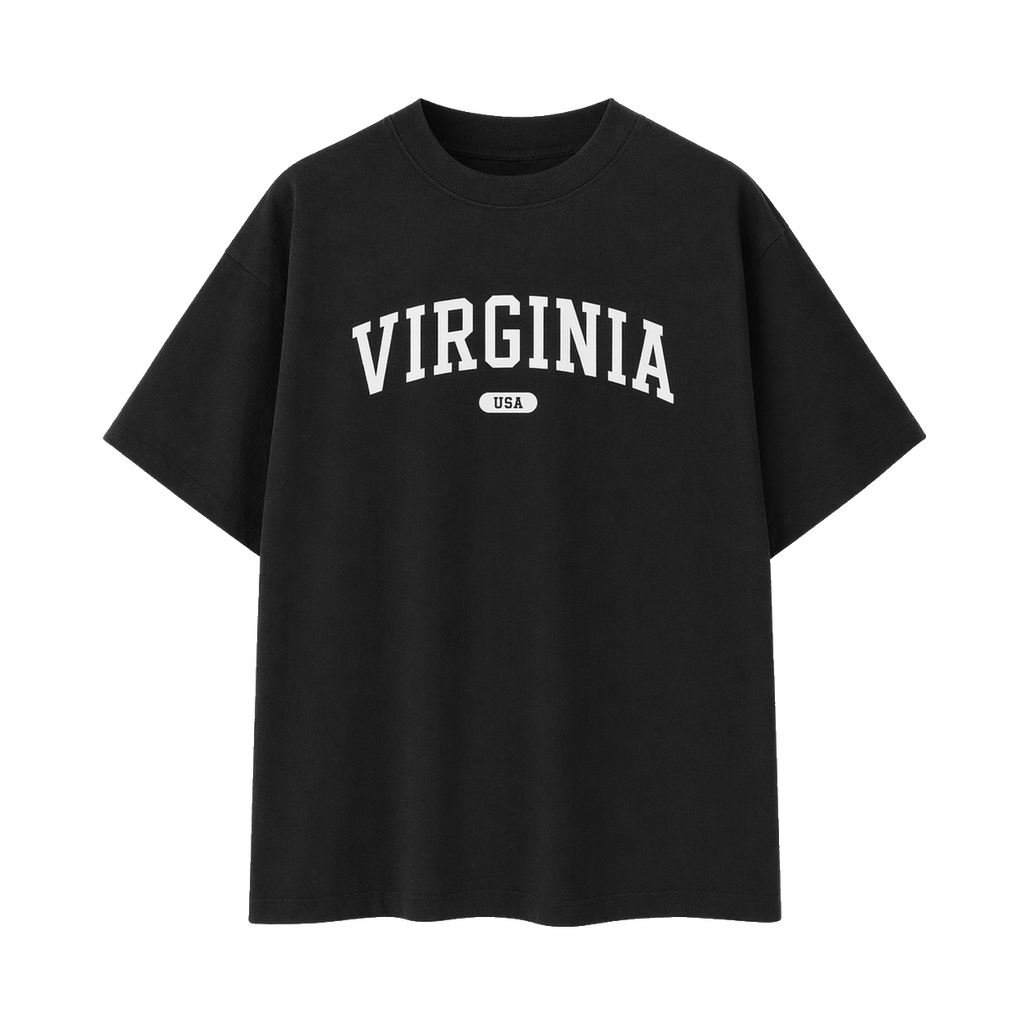 Collection 4 Virginia Essential Cotton T-Shirt - Black front