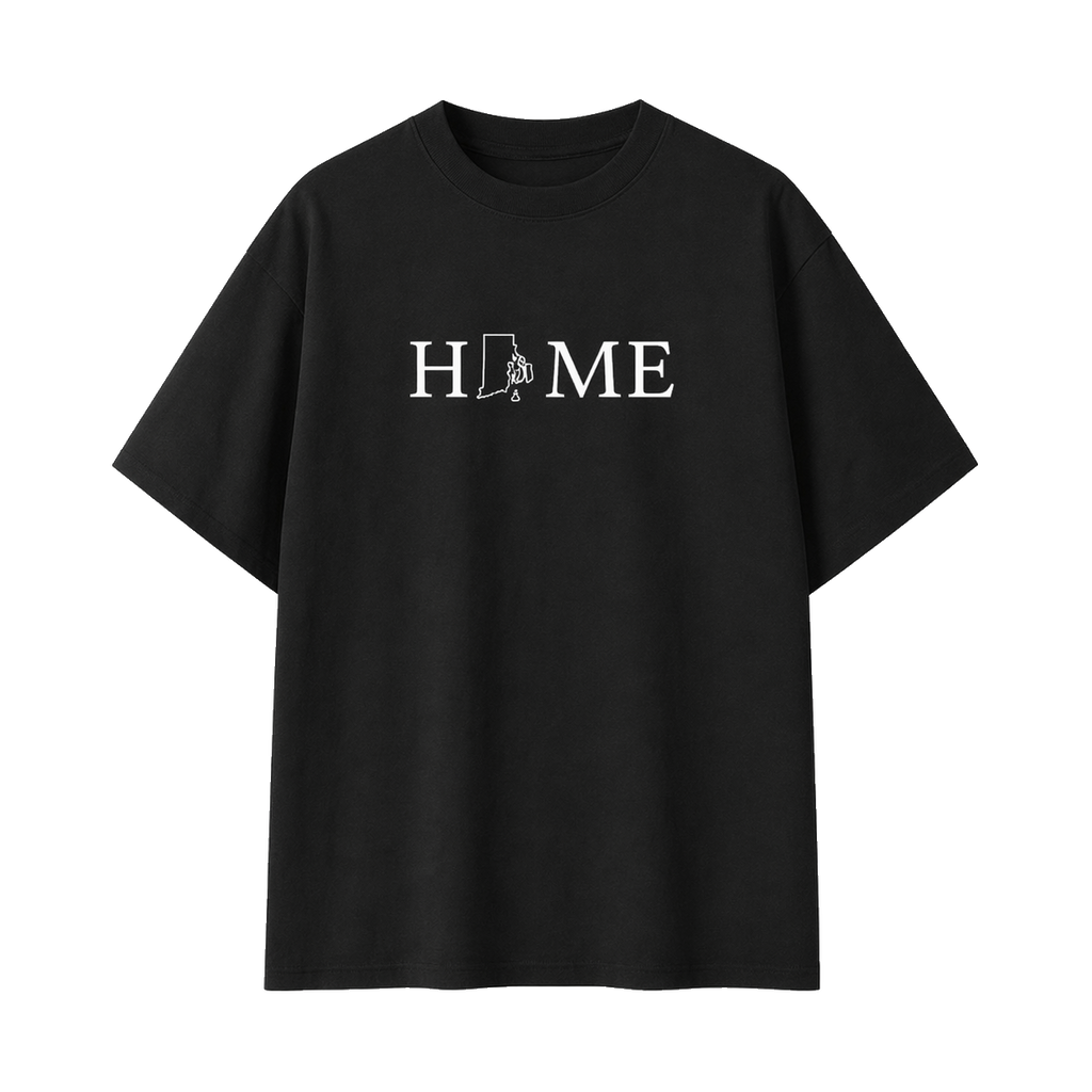Collection 5 Rhode Island Essential Cotton T-Shirt - Black front