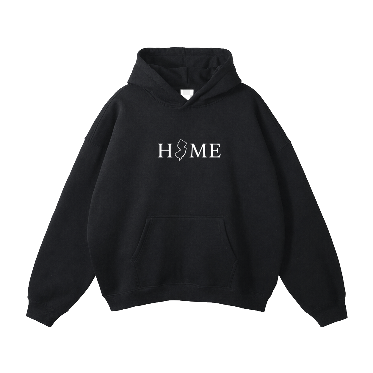 Collection 5 New Jersey Oversize Fleeced Hoodie - Black front