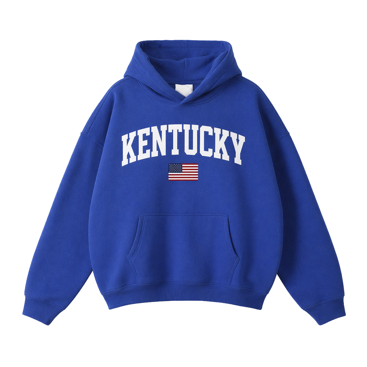 Collection 2 Kentucky Oversize Fleeced Hoodie - Klein Blue front