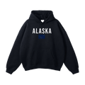 Collection 7 Alaska Oversize Fleeced Hoodie - Black front