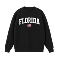Collection 2 Florida Essential Heavyweight Crewneck Sweatshirt - Black front