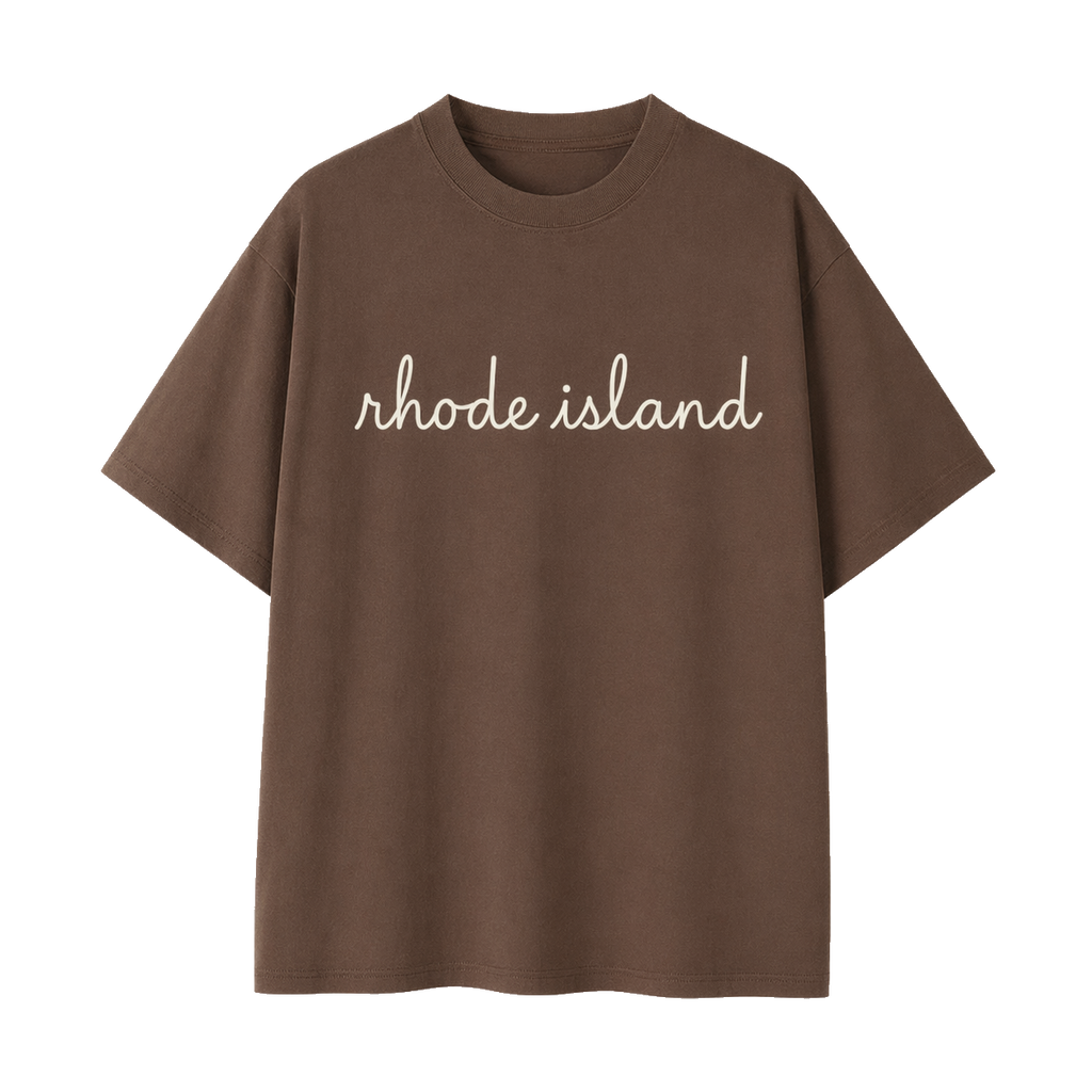 Collection 3 Rhode Island Essential Cotton T-Shirt - Coffee front