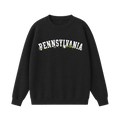 Collection 10 Pennsylvania Essential Heavyweight Crewneck Sweatshirt - Black front