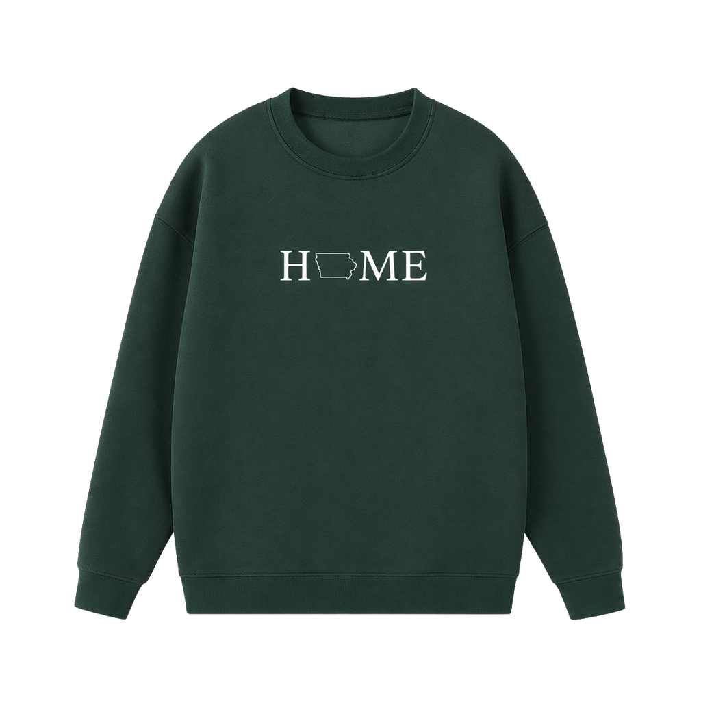 Collection 5 Iowa Essential Heavyweight Crewneck Sweatshirt - Dark Green front