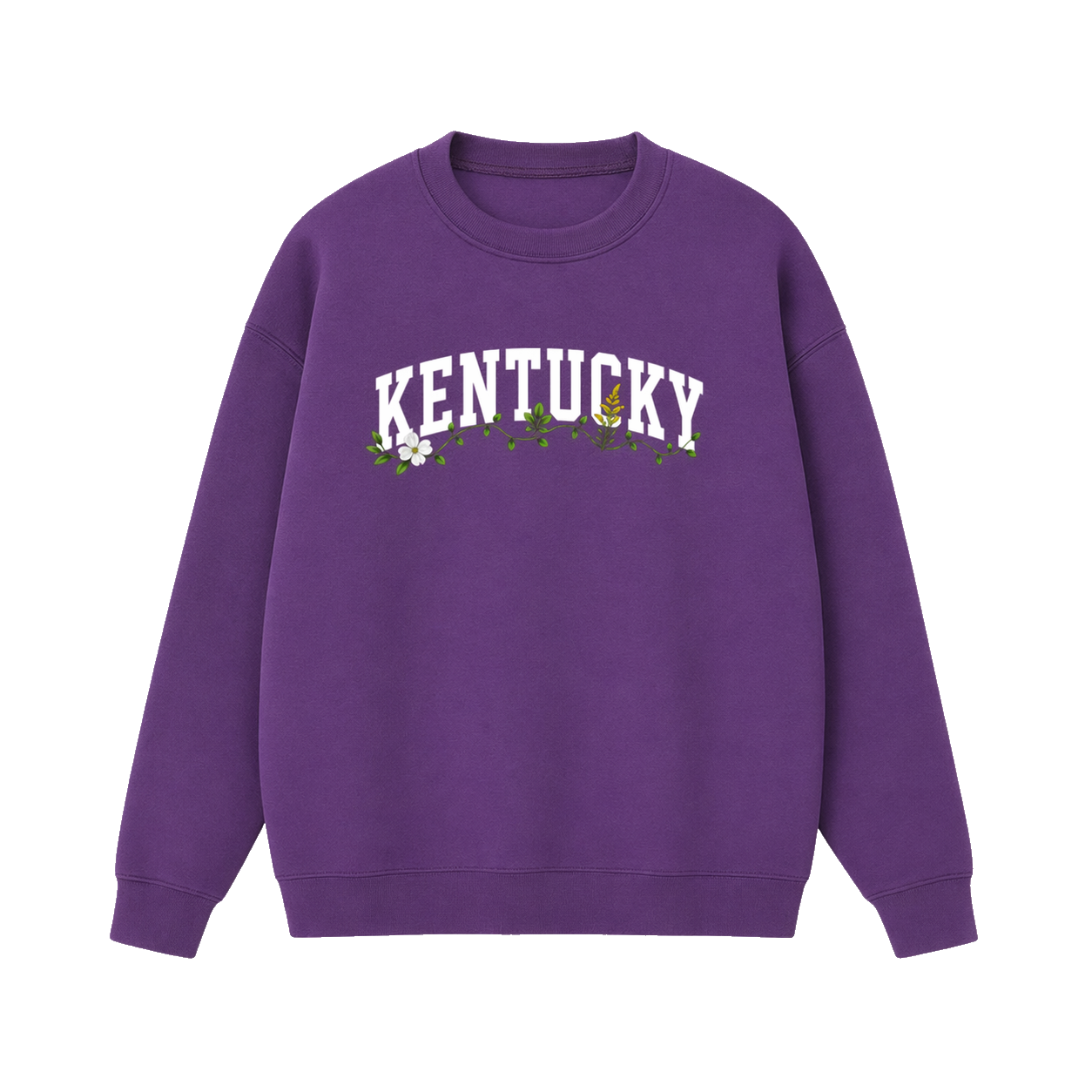 Collection 10 Kentucky Essential Heavyweight Crewneck Sweatshirt - Purple front