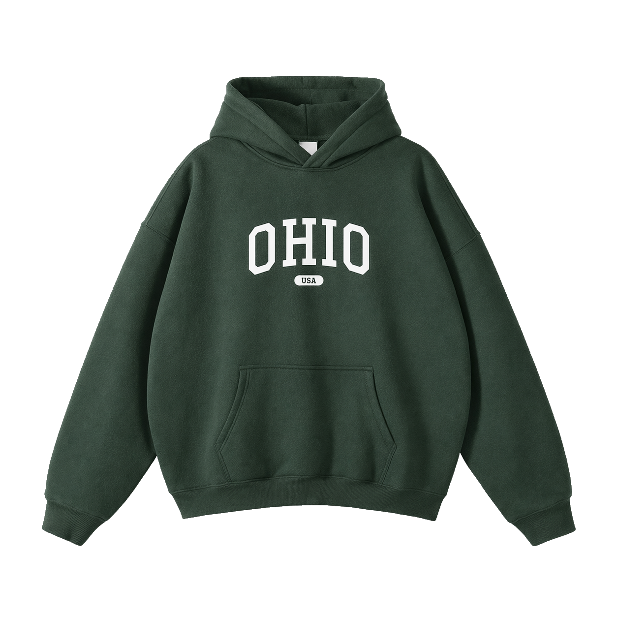 Collection 4 Ohio Oversize Fleeced Hoodie - Eden Green front