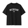 Collection 9 Michigan Essential Cotton T-Shirt - Black front
