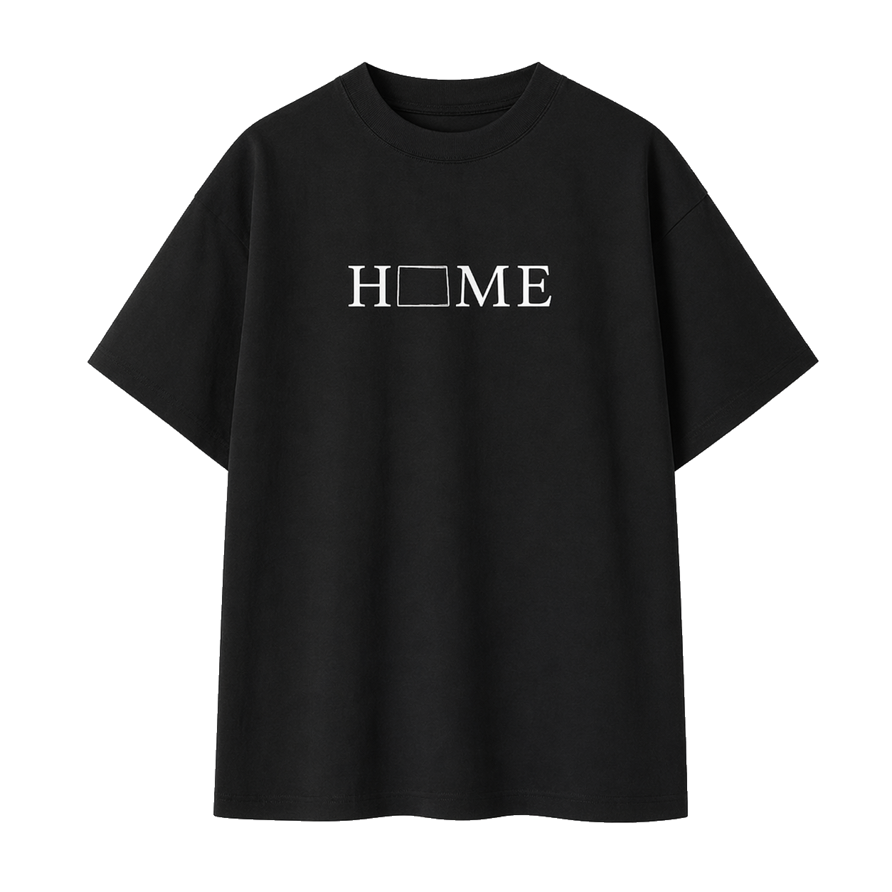 Collection 5 Wyoming Essential Cotton T-Shirt - Black front