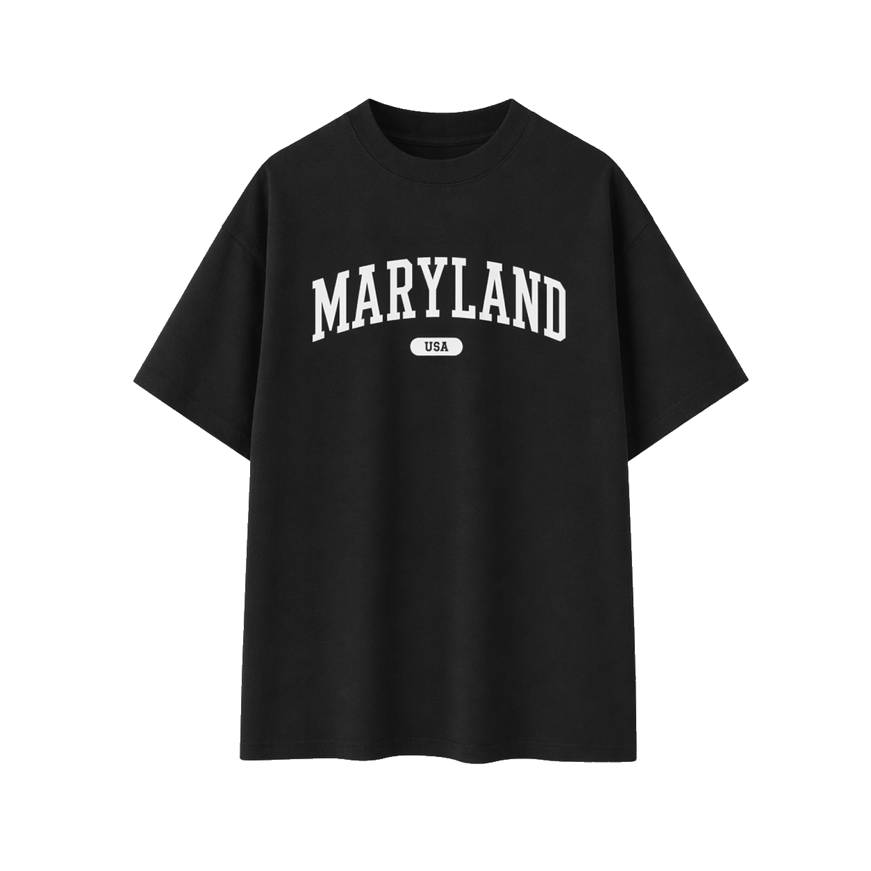Collection 4 Maryland Essential Cotton T-Shirt - Black front