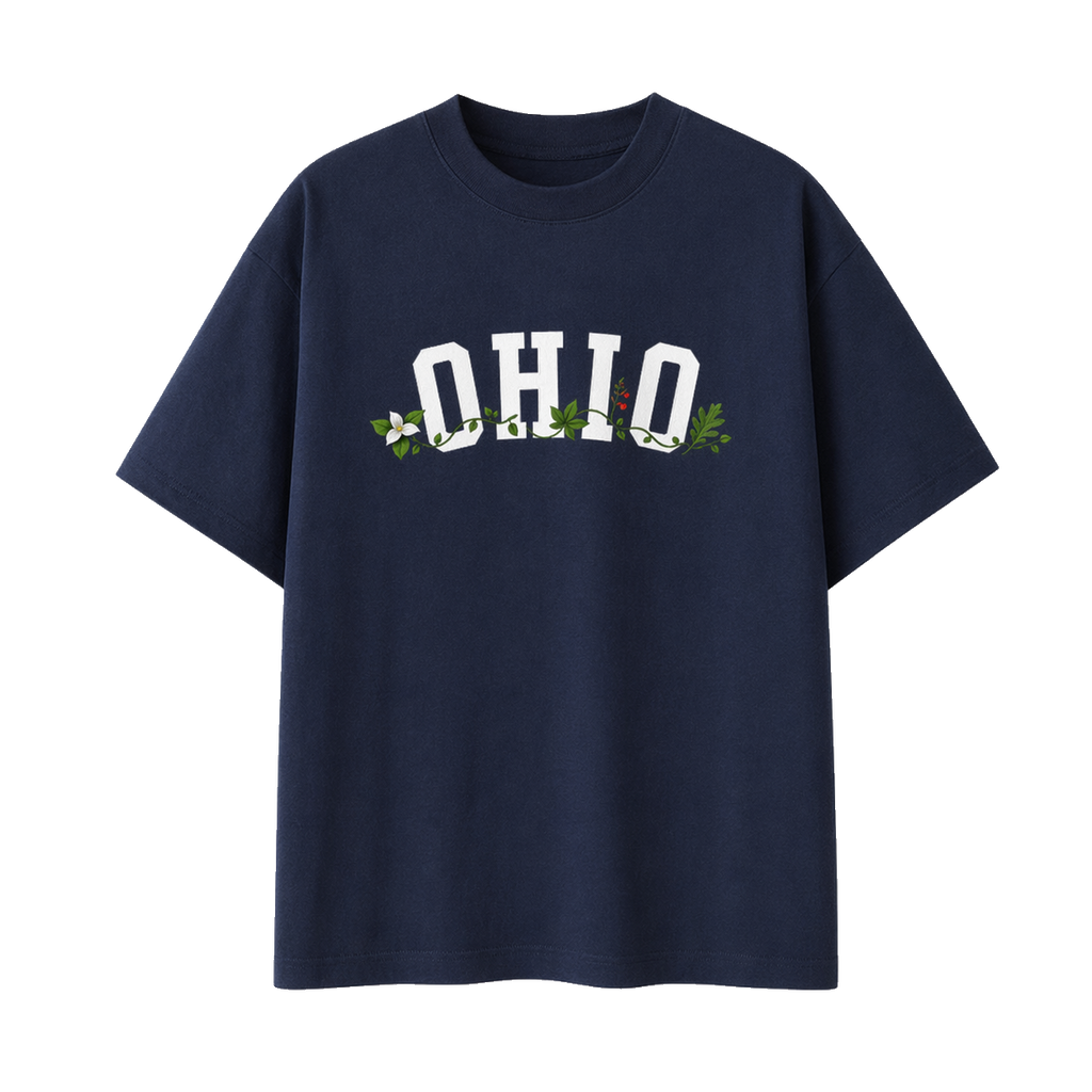 Collection 10 Ohio Essential Cotton T-Shirt - Navy Blue front