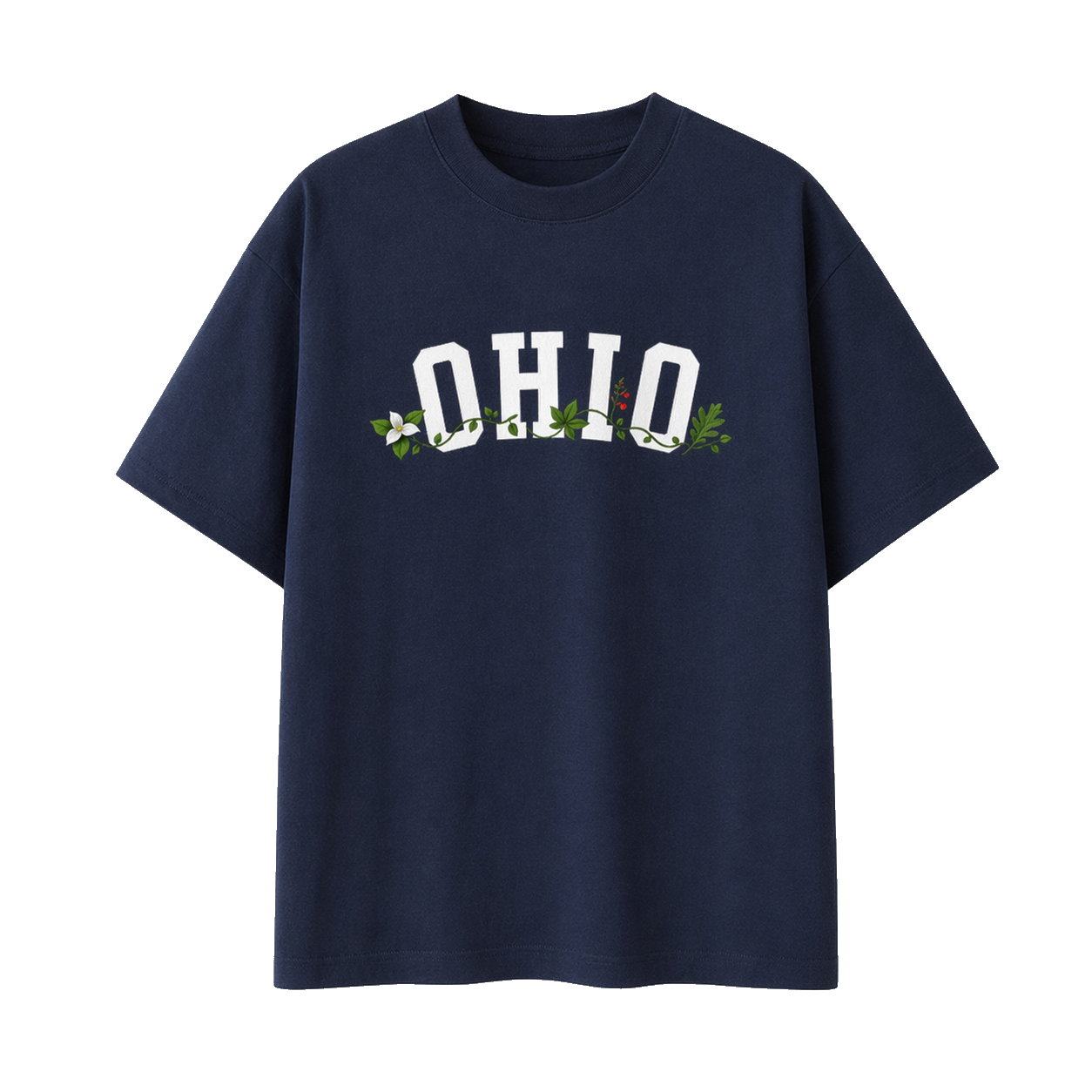 Collection 10 Ohio Essential Cotton T-Shirt - Navy Blue front