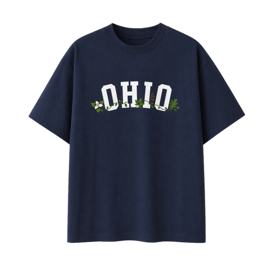 Collection 10 Ohio Essential Cotton T-Shirt - Navy Blue front