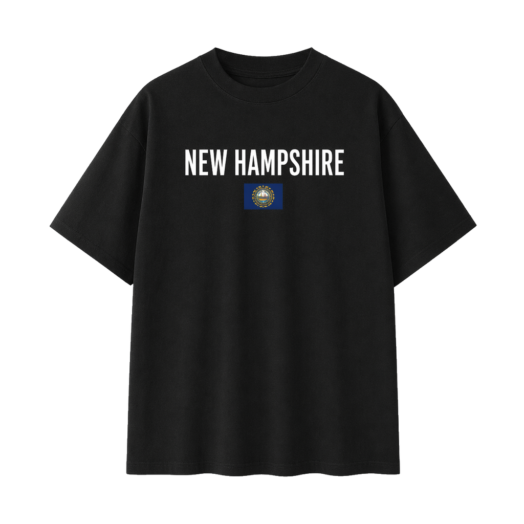 Collection 7 New Hampshire Essential Cotton T-Shirt - Black front