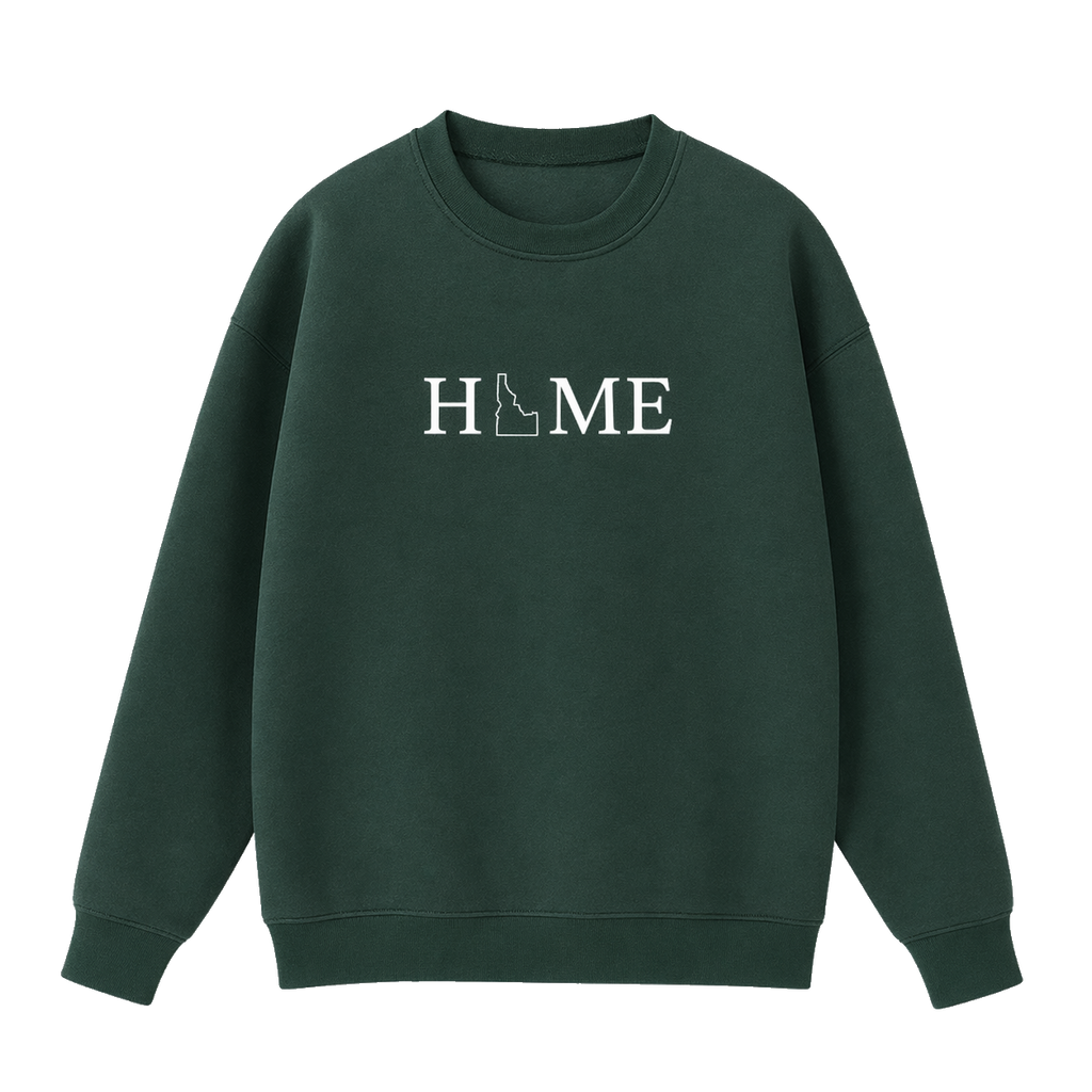 Collection 5 Idaho Essential Heavyweight Crewneck Sweatshirt - Dark Green front