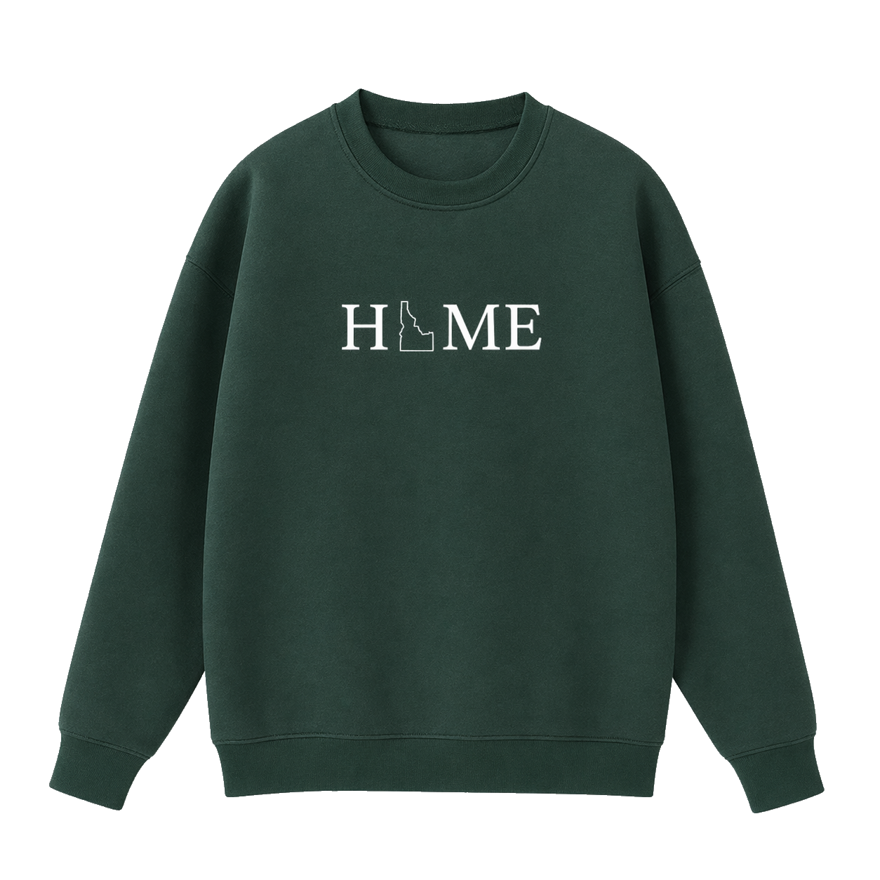 Collection 5 Idaho Essential Heavyweight Crewneck Sweatshirt - Dark Green front