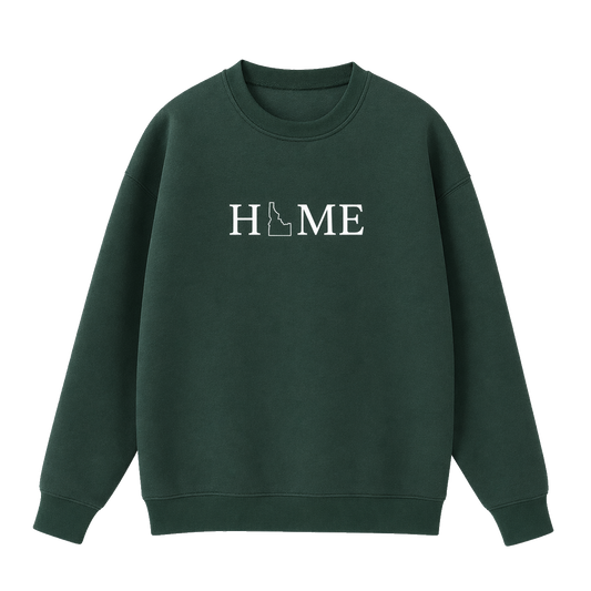 Collection 5 Idaho Essential Heavyweight Crewneck Sweatshirt - Dark Green front