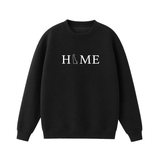 Collection 5 Delaware Essential Heavyweight Crewneck Sweatshirt - Black front