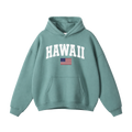 Collection 2 Hawaii Oversize Fleeced Hoodie - Medium Green front