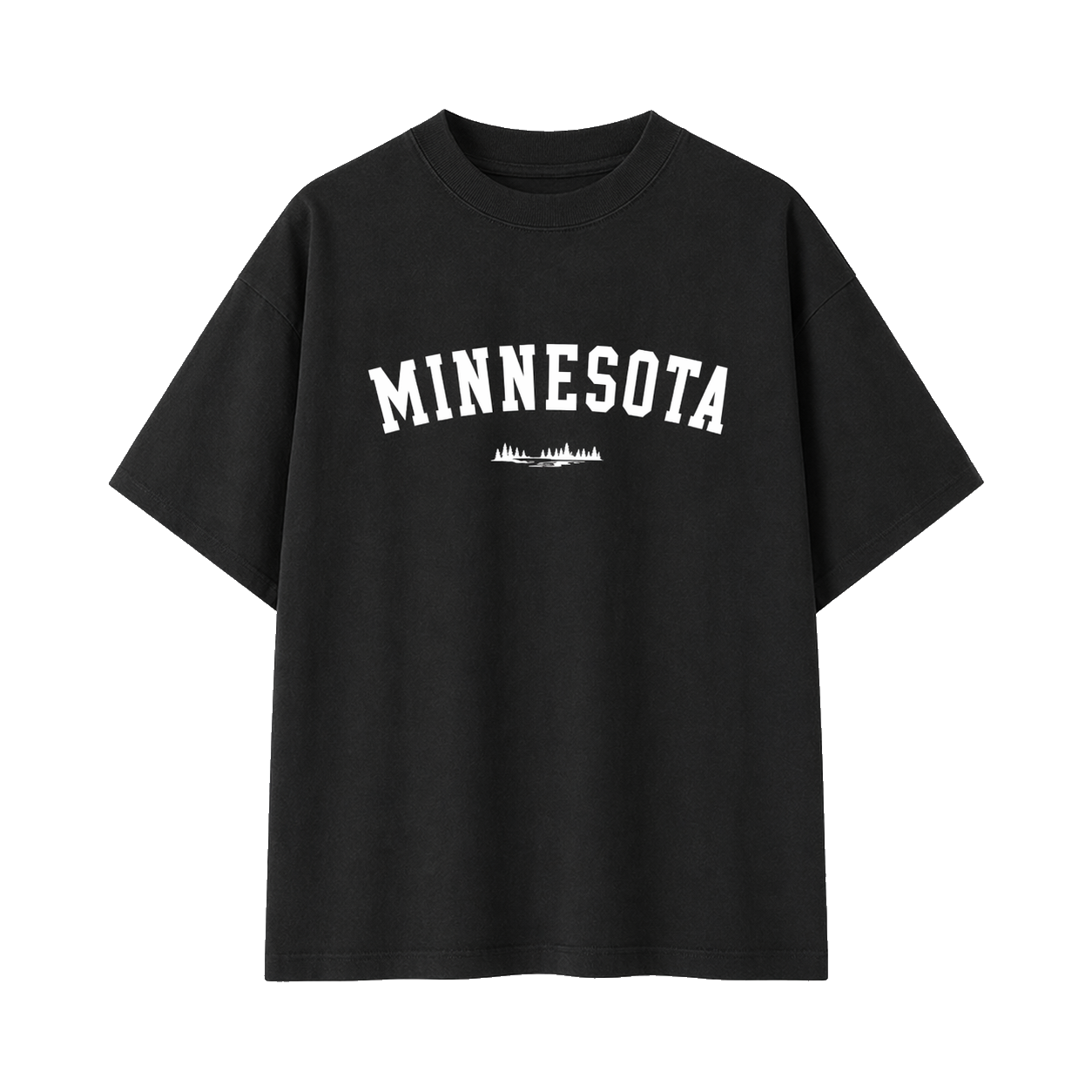 Collection 9 Minnesota Essential Cotton T-Shirt - Black front