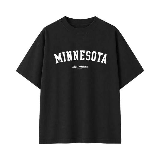 Collection 9 Minnesota Essential Cotton T-Shirt - Black front