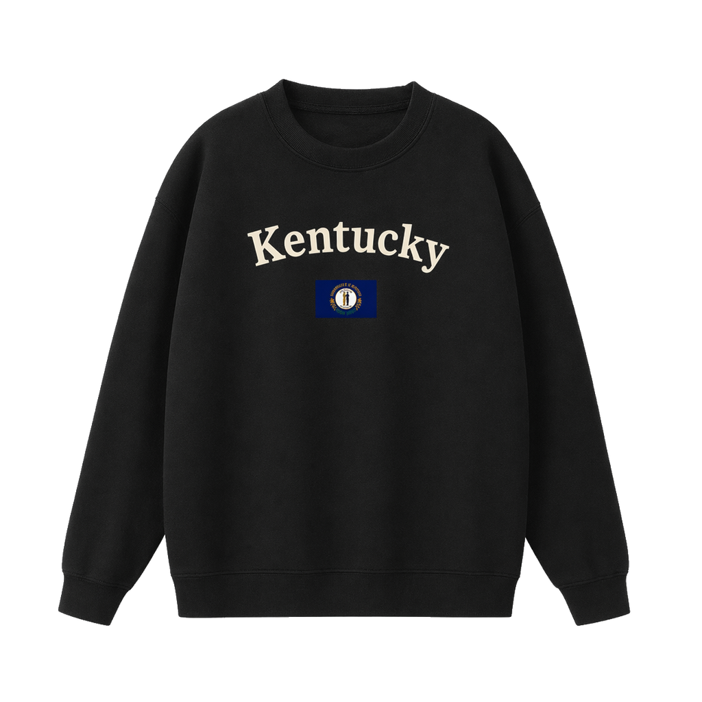 Collection 6 Kentucky Essential Heavyweight Crewneck Sweatshirt - Black front