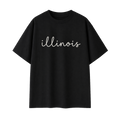 Collection 3 Illinois Essential Cotton T-Shirt - Black front