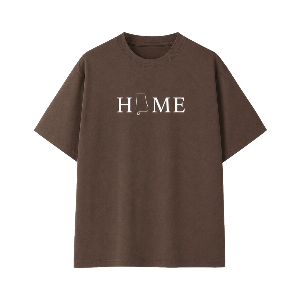 Collection 5 Alabama Essential Cotton T-Shirt - Coffee front