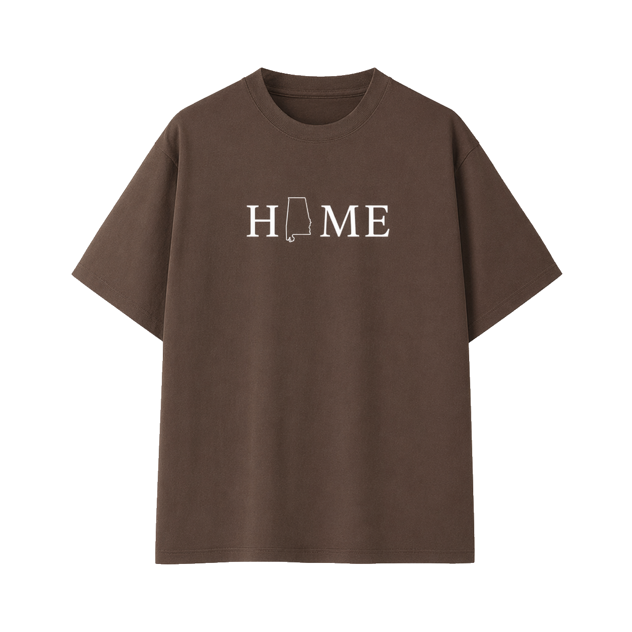 Collection 5 Alabama Essential Cotton T-Shirt - Coffee front