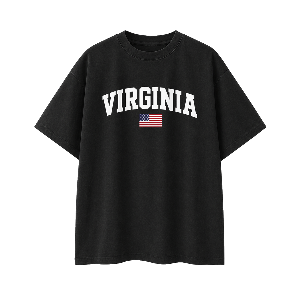 Collection 2 Virginia Essential Cotton T-Shirt - Black front