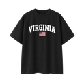 Collection 2 Virginia Essential Cotton T-Shirt - Black front