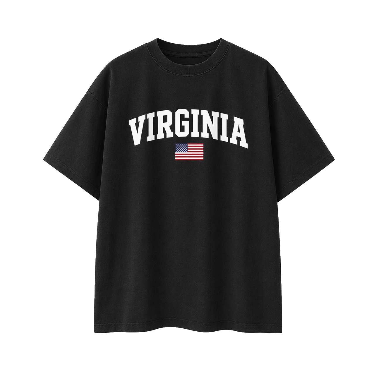 Collection 2 Virginia Essential Cotton T-Shirt - Black front