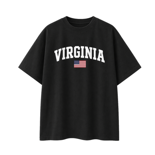Collection 2 Virginia Essential Cotton T-Shirt - Black front