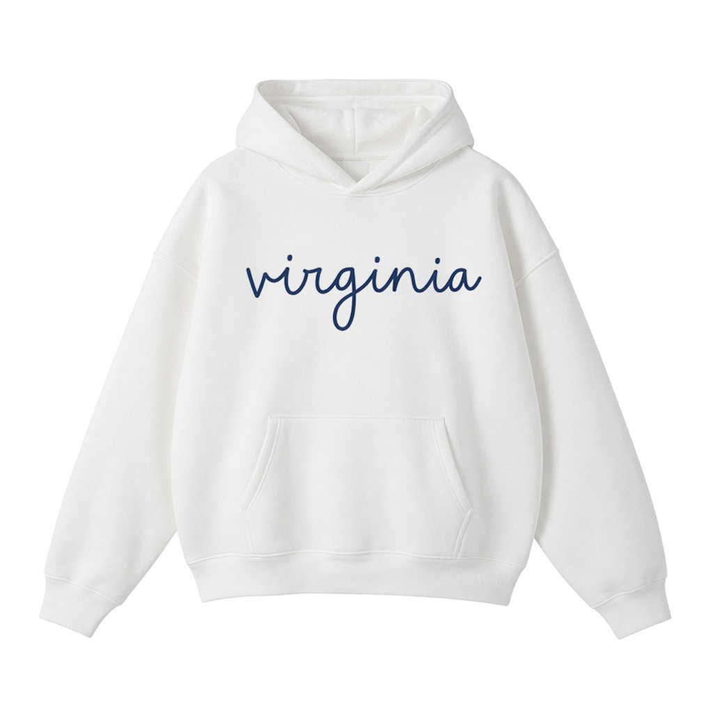 Collection 3 Virginia Oversize Fleeced Hoodie - White front