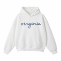 Collection 3 Virginia Oversize Fleeced Hoodie - White front