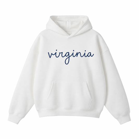 Collection 3 Virginia Oversize Fleeced Hoodie - White front