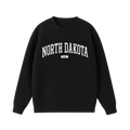 Collection 4 North Dakota Essential Heavyweight Crewneck Sweatshirt - Black front
