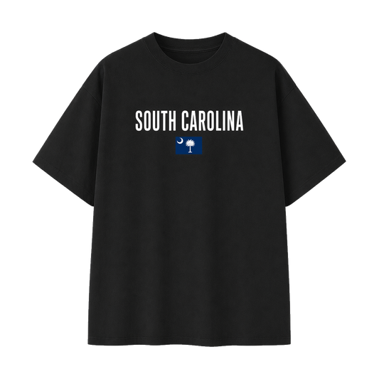 Collection 7 South Carolina Essential Cotton T-Shirt - Black front