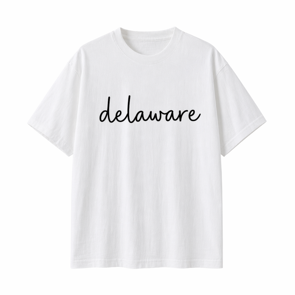 Collection 3 Delaware Essential Cotton T-Shirt - White front