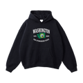 Collection 8 Washington Oversize Fleeced Hoodie - Black front