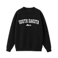 Collection 9 South Dakota Essential Heavyweight Crewneck Sweatshirt - Black front